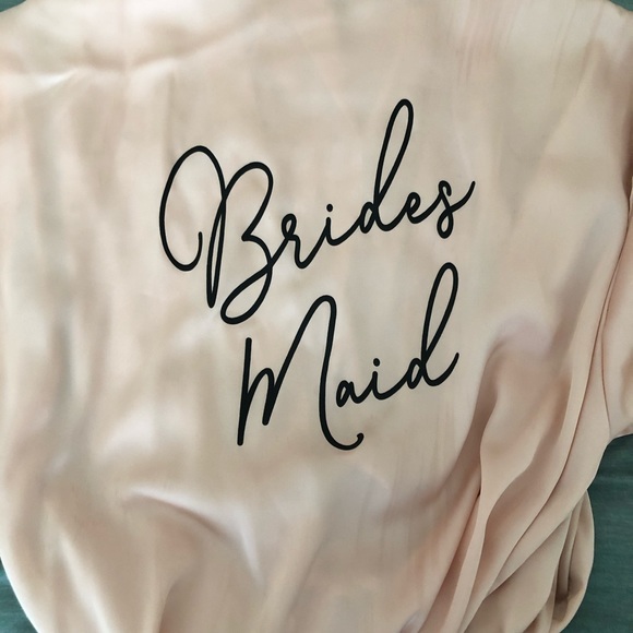 Blush bridesmaid robe - Picture 2 of 2